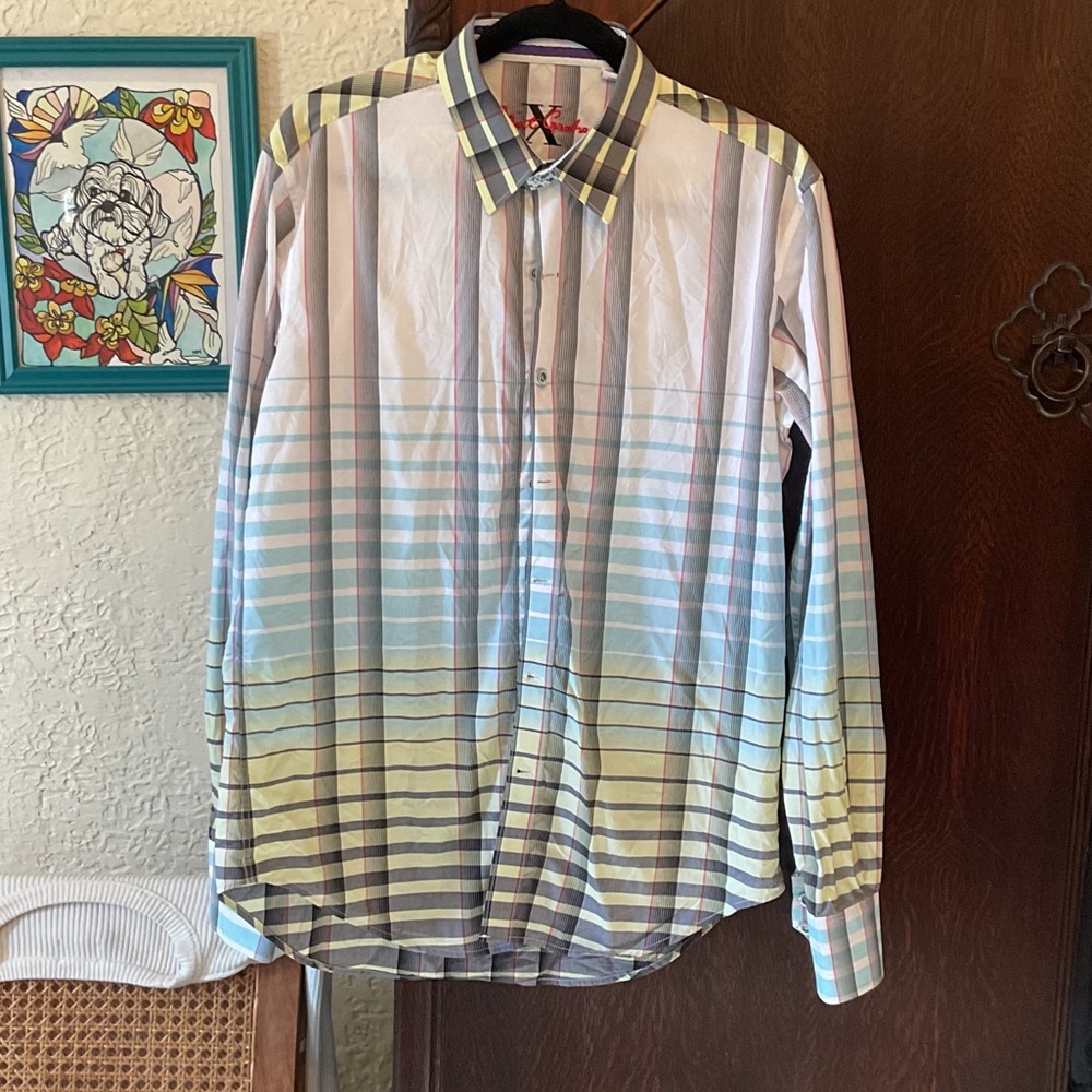 Robert Graham Pastel Striped Button Down Shirt